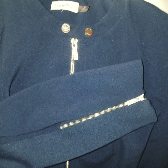CALVIN KLEIN navy blue blazer - Picture 1 of 4